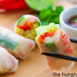 Detox Rainbow Roll-Ups with Peanut Sauce